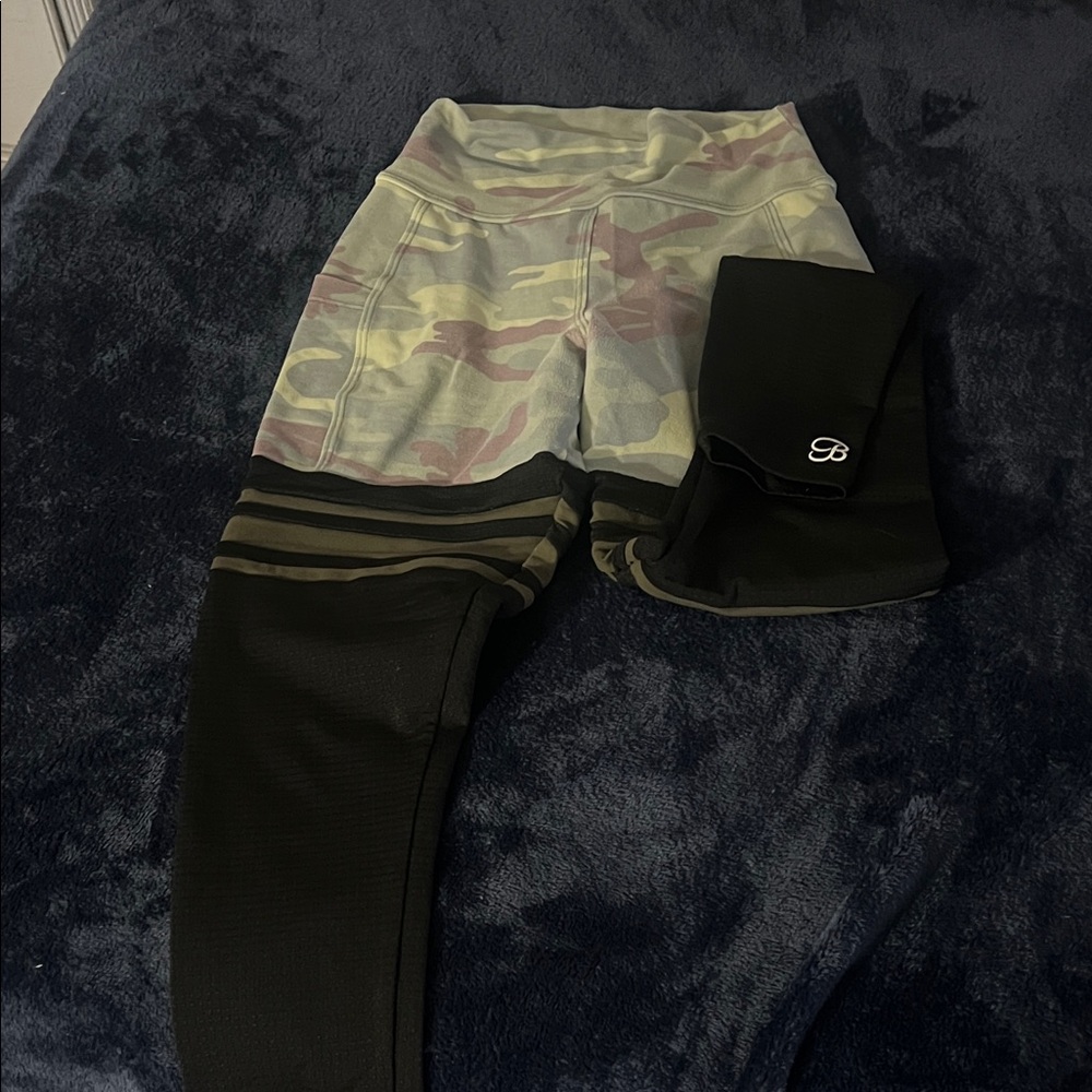 Bombshell Sportswear Camouflage and Black Leggings